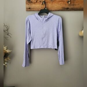 NWT Quarter Zip Crop 90 Degree By Reflex Lilac Hoodie